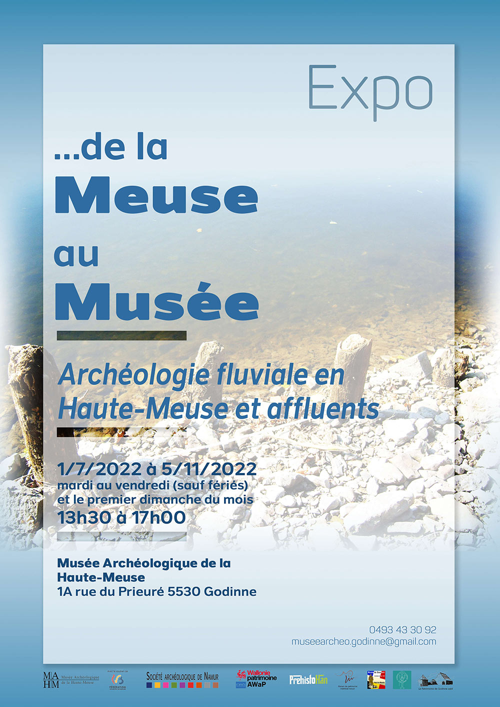 Affiche-expo-tempo-MAHM-2022 De la Meuse au musée affiche